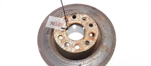Volkswagen PASSAT B6 Rear brake disc neventiliuojamas