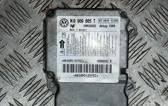 Volkswagen Golf V Airbag control unit/module 1K0909605T 5WK43412 0038PD1XXYEZ