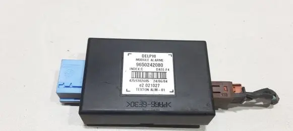 Peugeot 307 Alarm control unit/module 9650242080