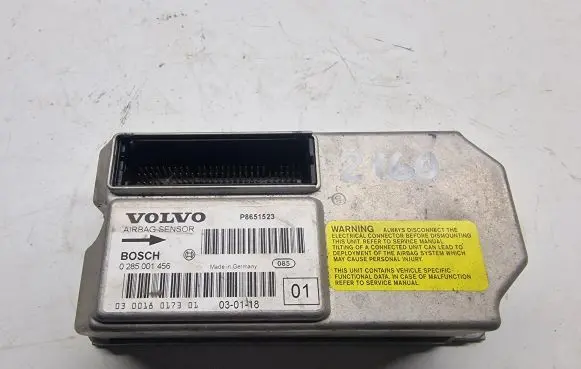 Volvo S60 Airbag control unit/module P8651523 0285001456 030018017301