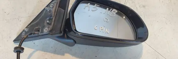Audi A5 8T 8F Front door electric wing mirror 