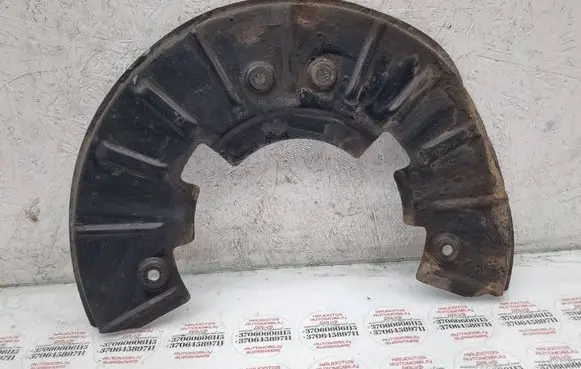 Volkswagen Touareg I Front brake disc dust cover plate 