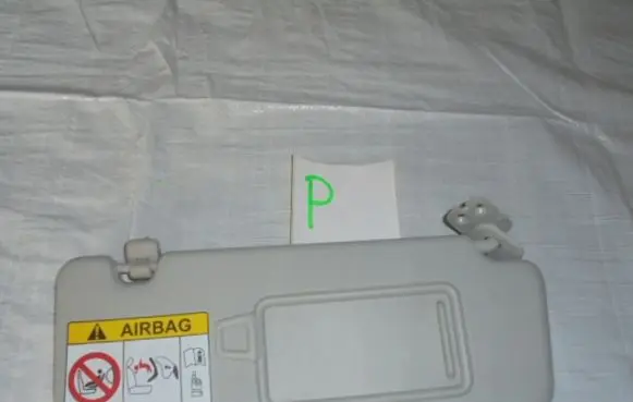 KIA Niro Sun visor