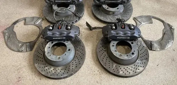 Porsche 911 991 Brake discs and calipers set 970352425 9P1615123B 9P1615302A