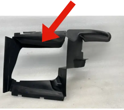 Audi Q7 4L Intercooler air guide/duct channel 4L0117336
