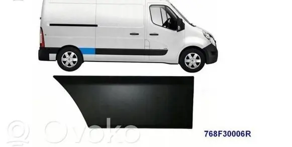 Renault Master III Rear fender molding trim 768F30006R 9387200Q0C
