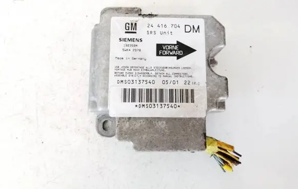 Opel Zafira A Airbag control unit/module 24416704 1923594