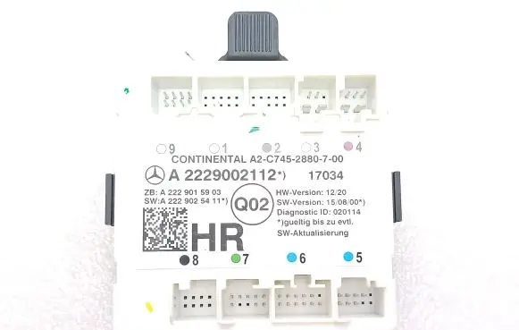 Mercedes-Benz S W222 Door control unit/module A2229002112 A2229025411 A2229015903