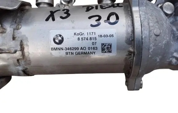 BMW X3 G01 EGR valve cooler 8574815 BMNN346299A0 K0GJ1171