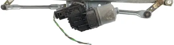 Front wiper linkage and motor