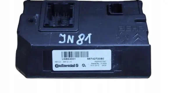 Citroen DS5 Air conditioning/heating control unit 9674272080