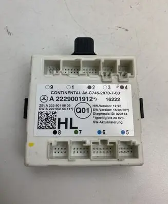 Mercedes-Benz S W222 Door control unit/module A2229001912