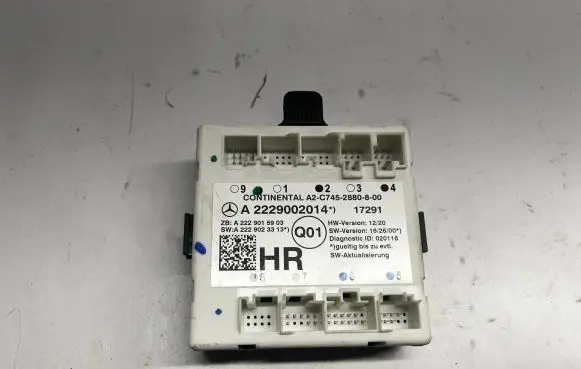 Mercedes-Benz GLC X253 C253 Door control unit/module A2229002014
