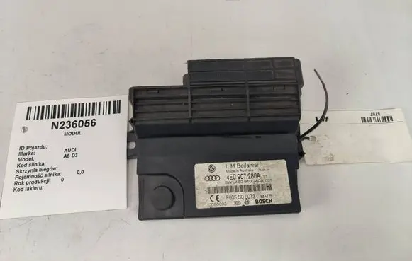 Audi A8 S8 D3 4E Power management control unit 4E0907280A F005S00073 4E0910280A