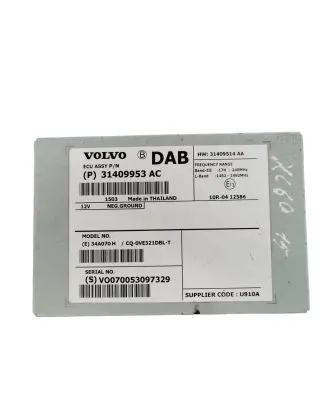 Volvo XC60 Other control units/modules 31409514A 31409953AC CQQVE321DBLT