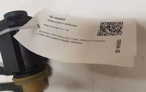 Audi A3 S3 8V Turbo solenoid valve 1K0906627