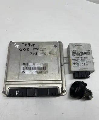 BMW 3 E46 Engine ECU kit and lock set 7788016 6905669 1094686