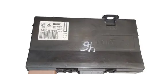 Peugeot 407 Seat control module 9650281980