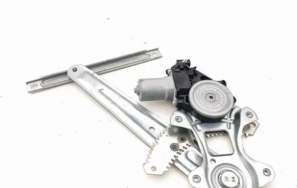 Rear door window regulator with motor