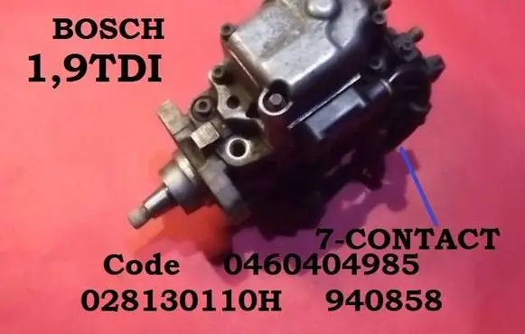 Volkswagen Golf III Fuel injection high pressure pump 0460404985 028130110H 940858
