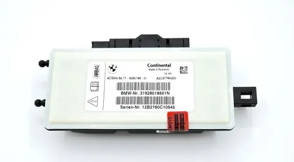 BMW 5 F10 F11 Airbag control unit/module 9280186 12B2760C10945 A2C37764200