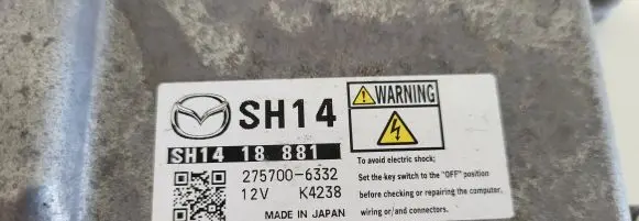 Mazda 6 Engine control unit/module SH1418881 2757006332 K4238