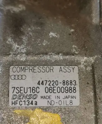 Audi A6 S6 C5 4B Air conditioning (A/C) compressor (pump) 447220-8683 7seu16c