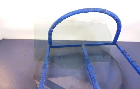 Seat Leon (5F) Rear door window glass 