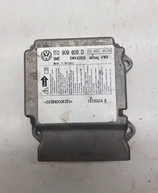 Volkswagen Touran I Airbag control unit/module 1T0909605D 5WK43828 02H021S0100