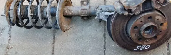 Volvo S80 Front shock absorber with coil spring 30683342A