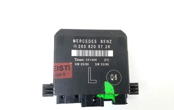 Mercedes-Benz C W203 Door control unit/module A2038200726