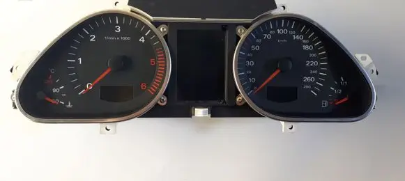 Audi A6 S6 C6 4F Speedometer (instrument cluster) 4F0920900S 4F0910900A