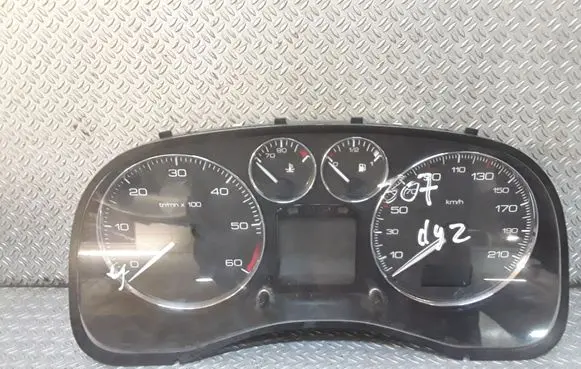 Peugeot 307 Speedometer (instrument cluster) 9654485280