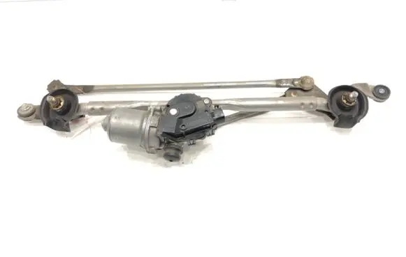 Front wiper linkage and motor
