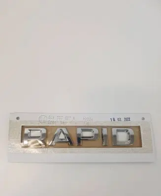 Skoda Rapid (NH) Manufacturers badge/model letters 5JA853687A 5JA853687A2ZZ
