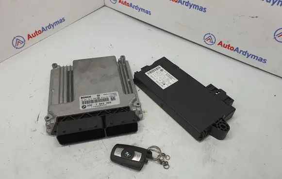 BMW 5 E60 E61 Engine ECU kit and lock set 7803369 13617803369 7808222