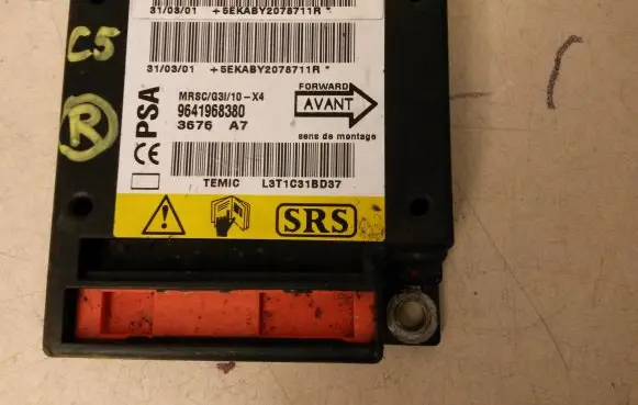 Citroen C5 Airbag control unit/module 9641968380