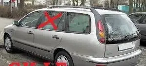 Fiat Marea Rear door window glass 161339