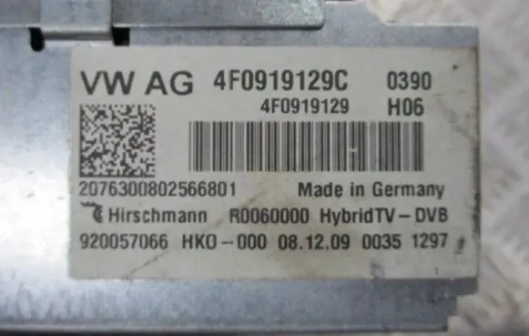 Audi A6 S6 C7 4G Other control units/modules