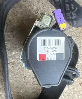 Audi A6 S6 C6 4F Front seatbelt 608404600 605404600