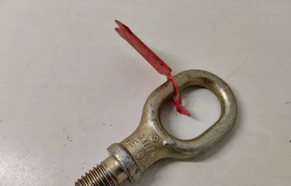 Towing hook eye