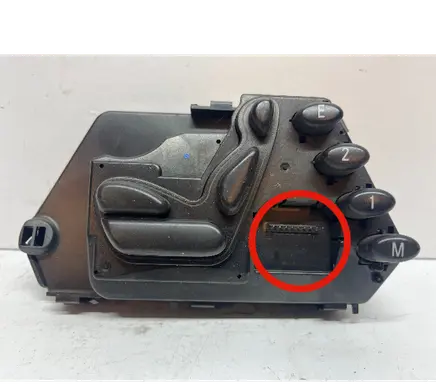 Mercedes-Benz S W220 Seat control switch 2208219851 03463006 034630060102