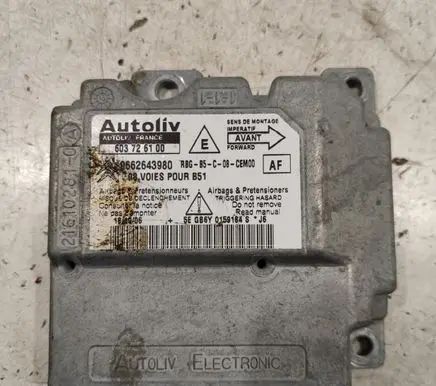 Citroen C4 I Airbag control unit/module 9662643980