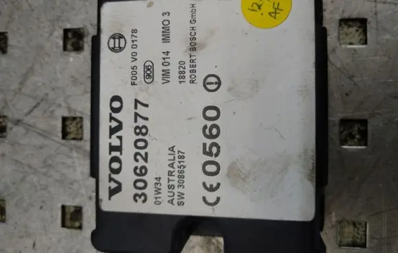 Volvo S40, V40 Immobilizer control unit/module 30620877 30865187 F005V00178