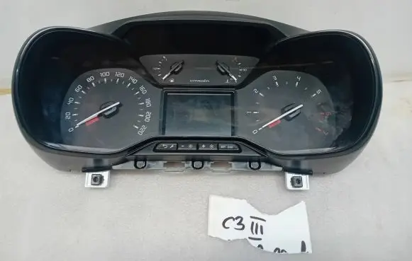 Citroen C3 Speedometer (instrument cluster) 9837553680