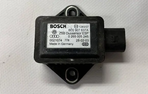 Audi A4 S4 B6 8E 8H ESP acceleration yaw rate sensor 8E0907637A 0021074 0265005245