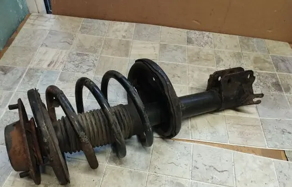 Peugeot 407 Front shock absorber with coil spring