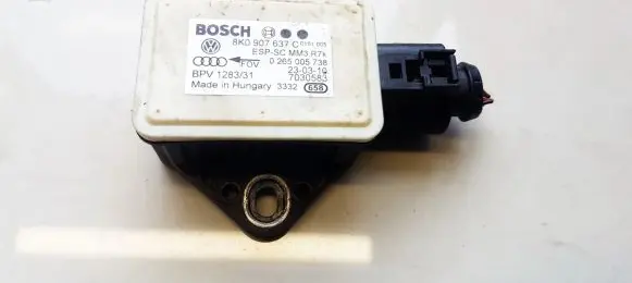 Audi A5 8T 8F ESP acceleration yaw rate sensor 8K0907637C 0265005738