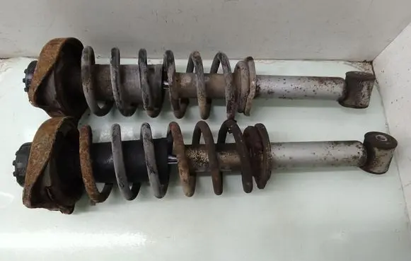 Audi A6 S6 C6 4F Rear shock absorber with coil spring 