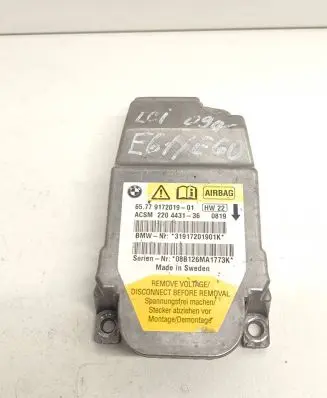 BMW 5 E60 E61 Airbag control unit/module 9172019 31917201901K 220443136